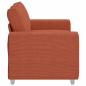 Preview: Zweisitzer-Sofa Rot Orange 120 cm Cordstoff