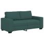 Preview: ARDEBO.de - 2-Sitzer-Sofa Dunkelgrün 140 cm Stoff