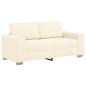 Preview: Zweisitzer-Sofa Creme 140 cm Cordstoff