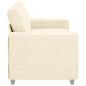 Preview: Zweisitzer-Sofa Creme 140 cm Cordstoff