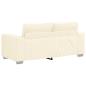 Preview: Zweisitzer-Sofa Creme 140 cm Cordstoff