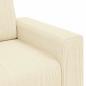 Preview: Zweisitzer-Sofa Creme 140 cm Cordstoff