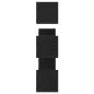 Preview: Wandregale 3 Stk. Schwarz Eichen-Optik 80x18x18cm Holzwerkstoff