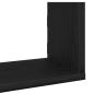 Preview: Wandregale 3 Stk. Schwarz Eichen-Optik 80x18x18cm Holzwerkstoff