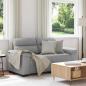 Preview: ARDEBO.de - 2-Sitzer-Sofa Wolkengrau 120 cm Stoff