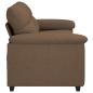 Preview: 2-Sitzer-Sofa Braun 140 cm Stoff