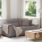 Preview: ARDEBO.de - 2-Sitzer-Sofa Taupe 140 cm Stoff