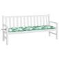Preview: Gartenbank-Auflage Blattmuster 180x50x7 cm Oxford-Gewebe
