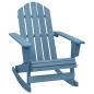 Preview: ARDEBO.de - Adirondack-Schaukelstuhl Massivholz Tanne Blau