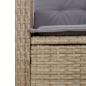 Preview: 9-tlg. Garten-Essgruppe mit Kissen Beigemischung Poly Rattan