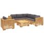 Preview: 7-tlg. Garten-Lounge-Set mit Kissen Massivholz Teak