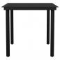 Preview: 5-tlg. Garten-Essgruppe Schwarz PVC Rattan