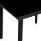 Preview: 5-tlg. Garten-Essgruppe Schwarz PVC Rattan