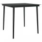 Preview: 5-tlg. Garten-Essgruppe Schwarz PVC Rattan