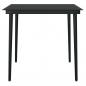 Preview: 5-tlg. Garten-Essgruppe Schwarz PVC Rattan