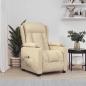 Preview: ARDEBO.de - Relaxsessel Elektrisch Creme Stoff
