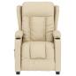 Preview: Relaxsessel Elektrisch Creme Stoff