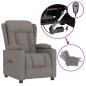 Preview: Relaxsessel Elektrisch Taupe Stoff