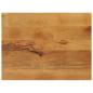 Preview: ARDEBO.de - Tischplatte 80x70x3,8 cm Rechteckig Massivholz Mango