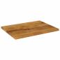 Preview: Tischplatte 80x70x3,8 cm Rechteckig Massivholz Mango