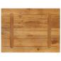 Preview: Tischplatte 80x70x3,8 cm Rechteckig Massivholz Mango