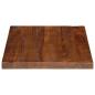 Preview: Tischplatte 80x50x2,5 cm Rechteckig Altholz Massiv