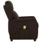 Preview: Massagesessel Dunkelbraun Stoff