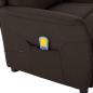 Preview: Massagesessel Dunkelbraun Stoff