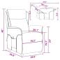 Preview: Massagesessel Dunkelbraun Stoff