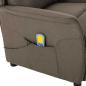 Preview: Massagesessel Taupe Stoff