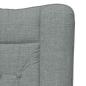 Preview: Sessel Hellgrau 63 x 67 x 94 cm Stoff und Sperrholz