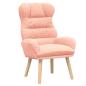 Preview: Relaxsessel in Pink aus wickelartigem Stoff