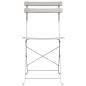 Preview: Faltbare Gartenstühle 2er Set Beige Stahl