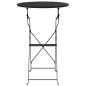 Preview: Klapp-Bistrotisch Anthrazit Ø50x71 cm Pulverbeschichteter Stahl