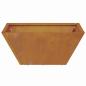 Preview: Metallpflanzer Wetterfester Stahl 35 x 35 x 15 cm Langlebig