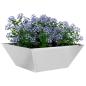 Preview: Metall Pflanztopf Edelstahl 40 x 40 x 15 cm Langlebig Quadratisch