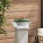 Preview: Metall Pflanztopf Edelstahl 40 x 40 x 15 cm Langlebig Quadratisch
