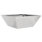 Preview: Metall Pflanztopf Edelstahl 40 x 40 x 15 cm Langlebig Quadratisch