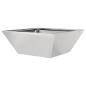 Preview: Metall Pflanztopf Edelstahl 40 x 40 x 15 cm Langlebig Quadratisch