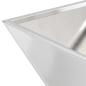 Preview: Metall Pflanztopf Edelstahl 40 x 40 x 15 cm Langlebig Quadratisch