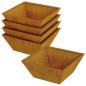 Preview: Metallpflanzer Wetterstahl 40 x 40 x 15 cm Dekorative Einlagen