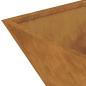 Preview: Metallpflanzer Wetterstahl 40 x 40 x 15 cm Dekorative Einlagen