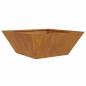 Preview: Metallpflanzer Wetterstahl 40 x 40 x 15 cm Dekorative Einlagen