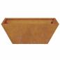 Preview: Metallpflanzer Wetterstahl 40 x 40 x 15 cm Dekorative Einlagen
