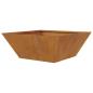 Preview: Metallpflanzer Wetterstahl 40 x 40 x 15 cm Dekorative Einlagen
