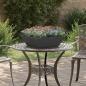 Preview: ARDEBO.de - Metallpflanzer Schwarz Metall 50 x 50 x 15 cm Dekorative Akzente