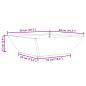 Preview: Metallpflanzer Schwarz Metall 50 x 50 x 15 cm Dekorative Akzente