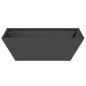 Preview: Metallpflanzer Schwarz Metall 50 x 50 x 15 cm Dekorative Akzente