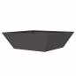 Preview: Metallpflanzer Schwarz Metall 50 x 50 x 15 cm Dekorative Akzente