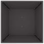 Preview: Metallpflanzer Schwarz Metall 50 x 50 x 15 cm Dekorative Akzente